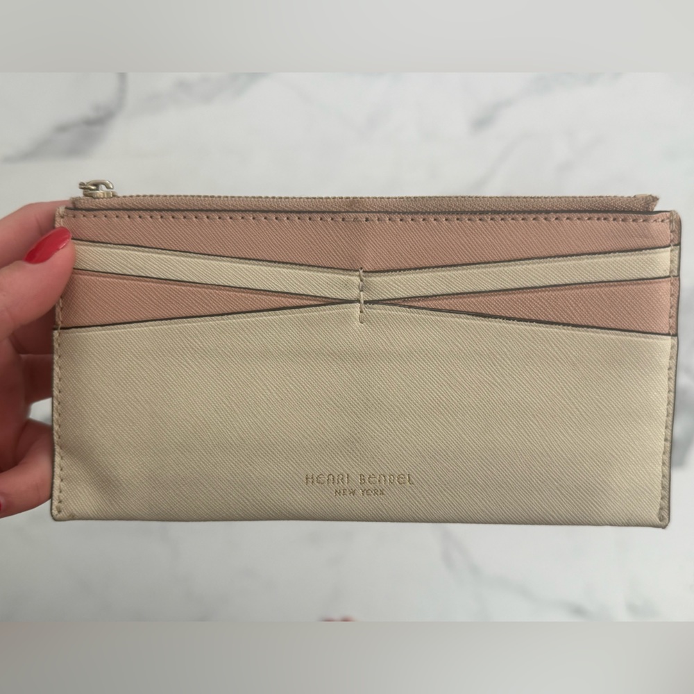 Henri Bendel Beige and Pink Women's wallet